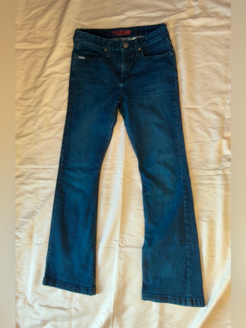 Cinch Women’s Lynden Slim Trouser Mid Rise Wide Leg Denim Size 29/7 L